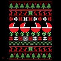 Cradle Ugly Christmas Sweater Women's T-Shirt thumb 6