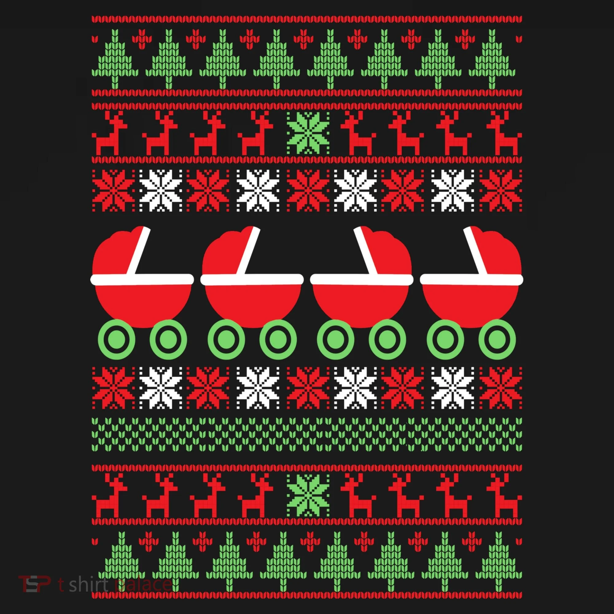 Cradle Ugly Christmas Sweater Kids Long Sleeve Shirt