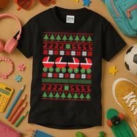 Cradle Ugly Christmas Sweater Kids T-Shirt thumb 3