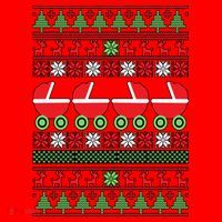 Cradle Ugly Christmas Sweater Santa Hat thumb 1