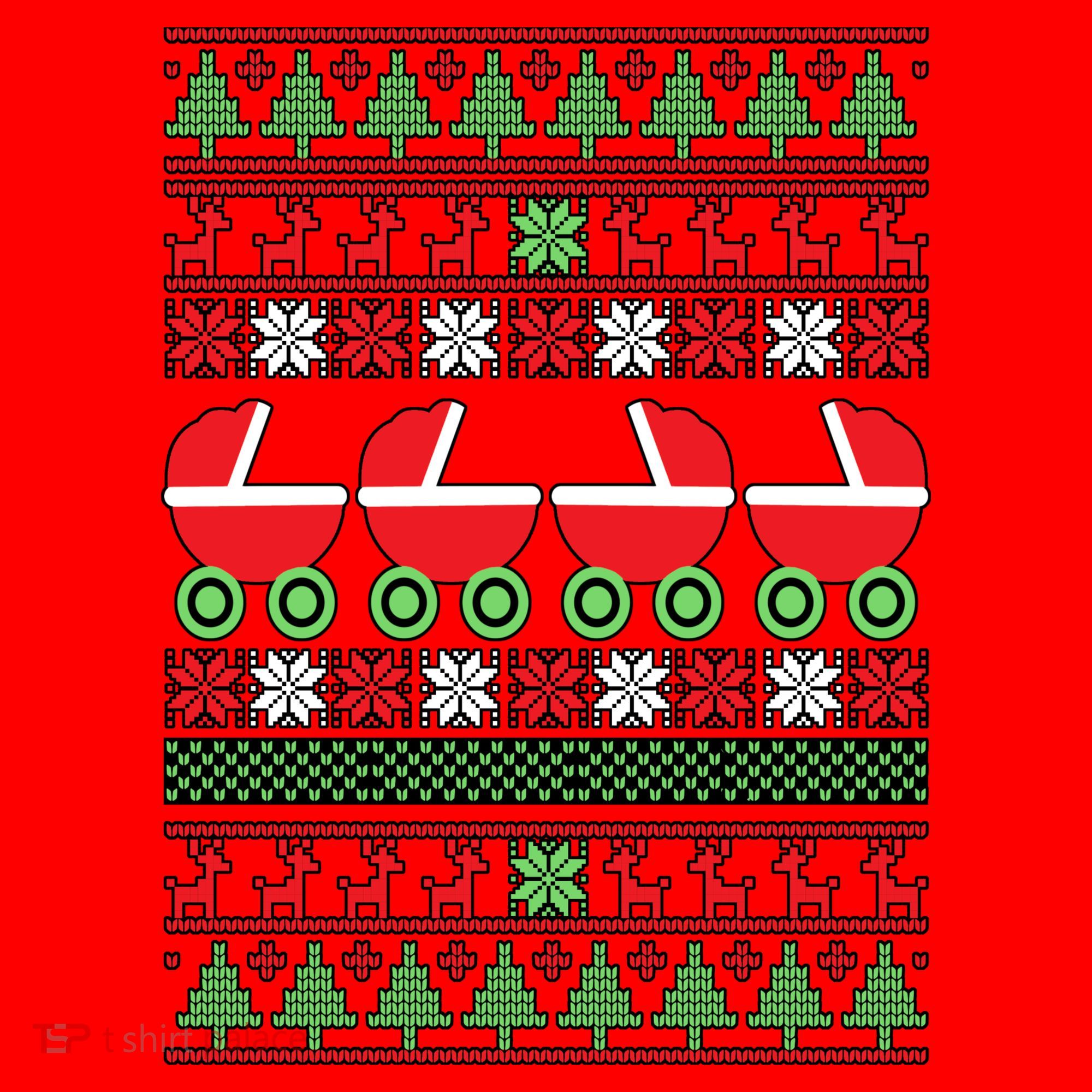 Cradle Ugly Christmas Sweater Santa Hat