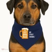 Craft Beer My Spirit Animal USA-Made Doggie Bandana thumb 1