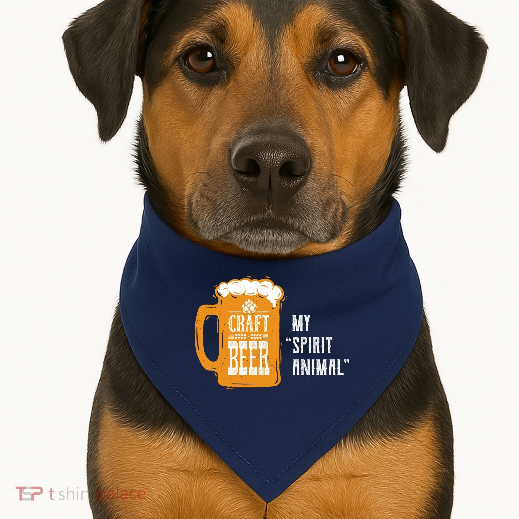 Craft Beer My Spirit Animal USA-Made Doggie Bandana