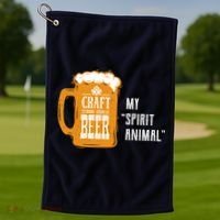Craft Beer My Spirit Animal Golf Towel thumb 1