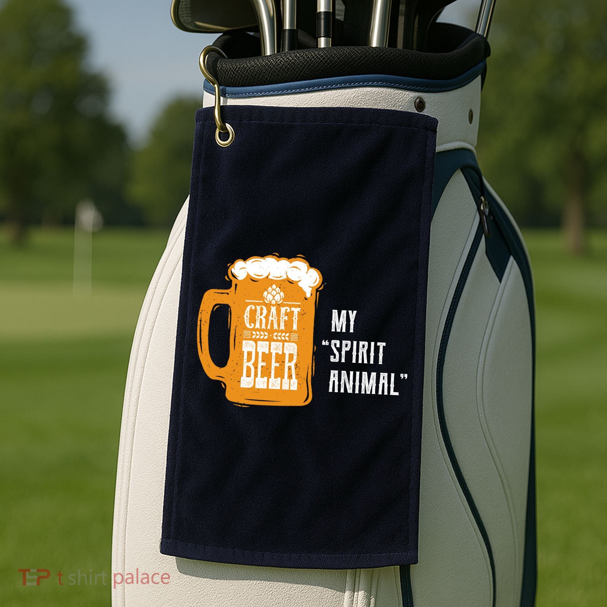 Craft Beer My Spirit Animal Golf Towel