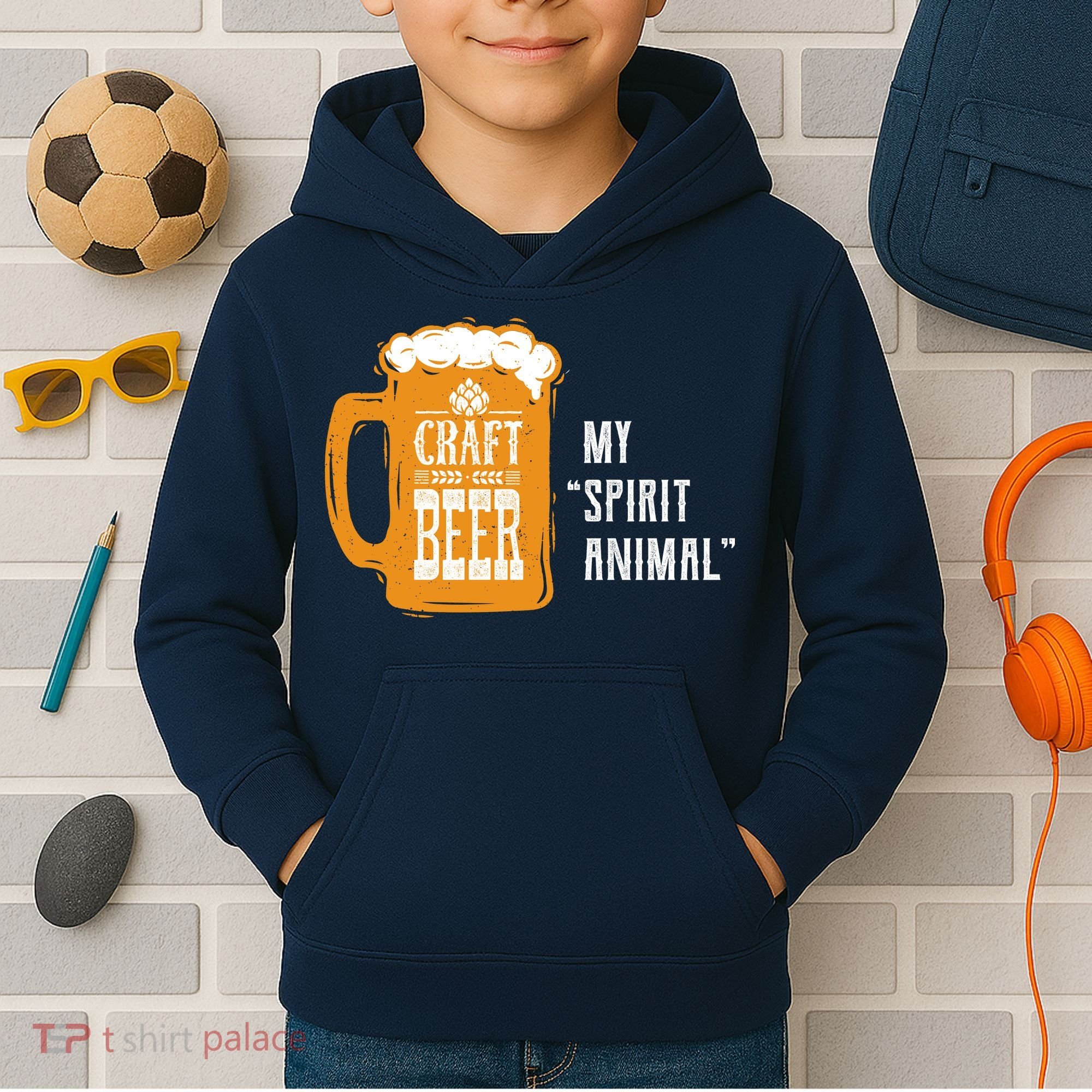 Craft Beer My Spirit Animal Kids Hoodie