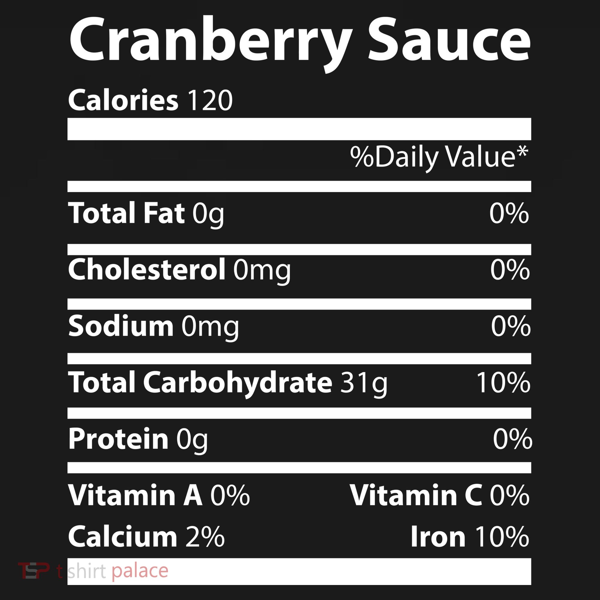 Cranberry Sauce Nutritional Facts Funny Thanksgiving Backpack