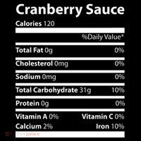 Cranberry Sauce Nutritional Facts Funny Thanksgiving Women's Hoodie thumb 2
