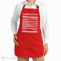 Cranberry Sauce Nutritional Facts Funny Thanksgiving Apron thumb 2