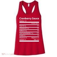 Cranberry Sauce Nutritional Facts Funny Thanksgiving Women's Tank Top thumb 0