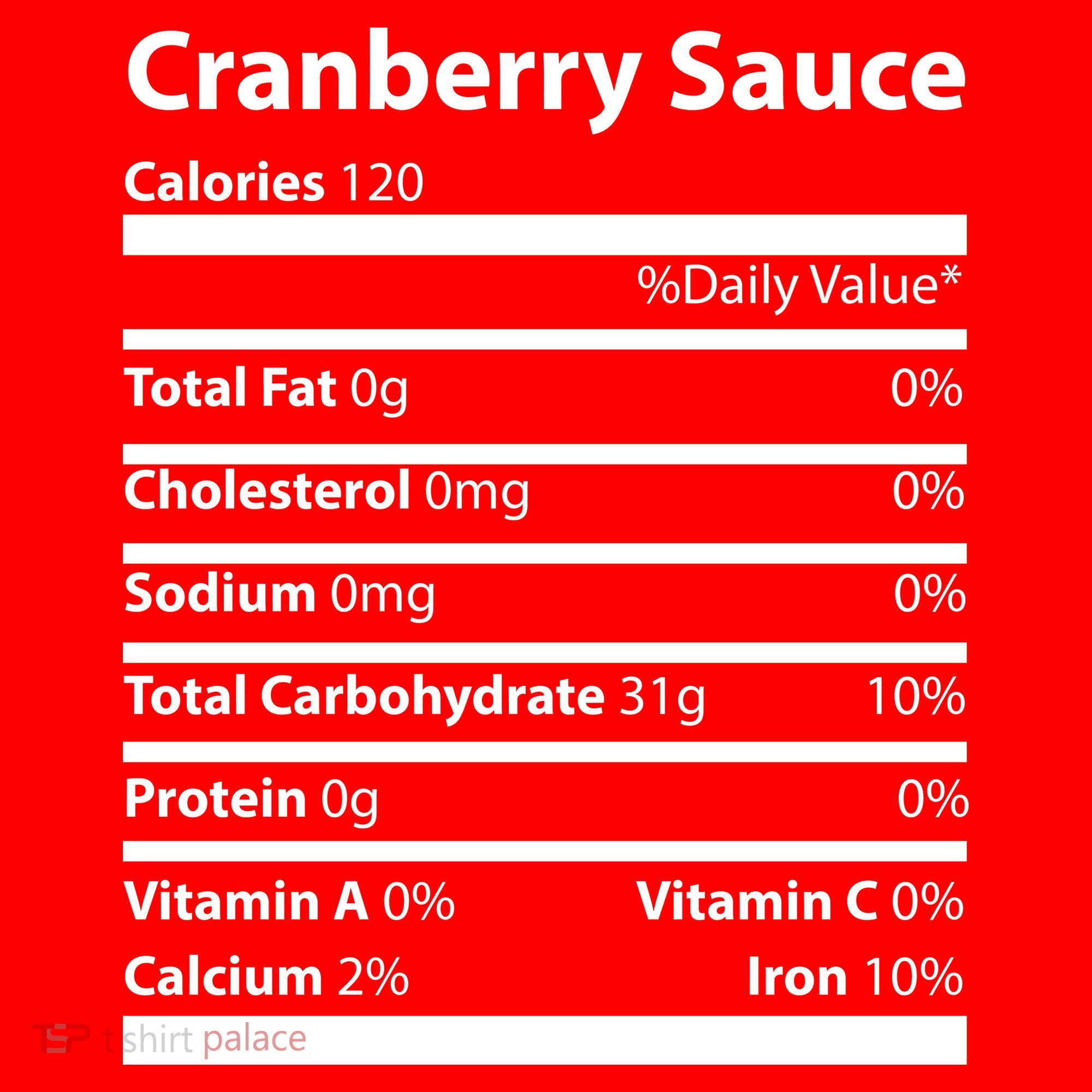 Cranberry Sauce Nutritional Facts Funny Thanksgiving Women's Tank Top