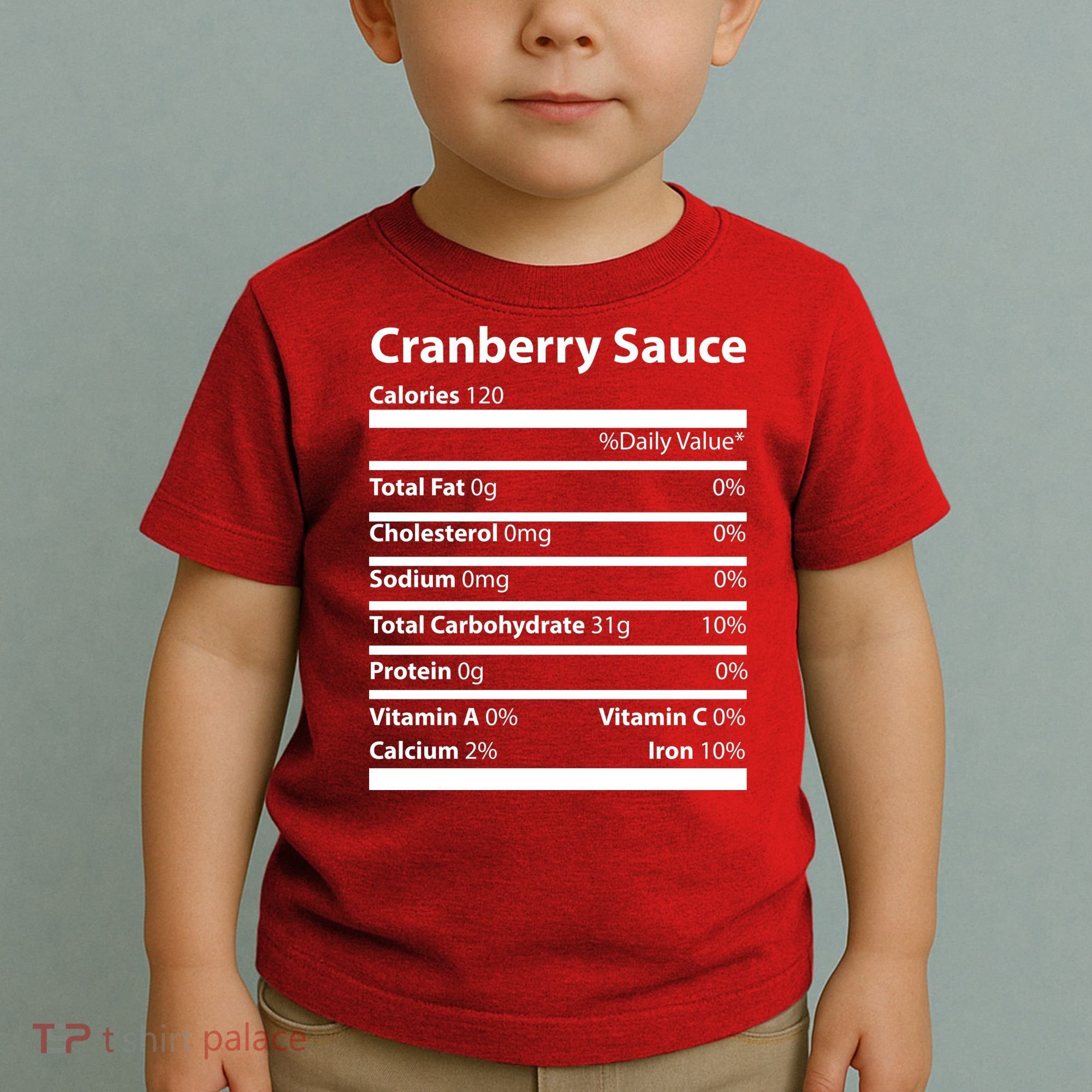 Cranberry Sauce Nutritional Facts Funny Thanksgiving Toddler T-Shirt