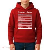 Cranberry Sauce Nutritional Facts Funny Thanksgiving Kids Hoodie thumb 4