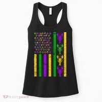 Crawfish Fleur-De-Lis Flag Mardi Gras Women's Tank Top thumb 0