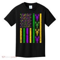 Crawfish Fleur-De-Lis Flag Mardi Gras Kids T-Shirt thumb 0