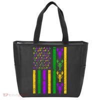 Crawfish Fleur-De-Lis Flag Mardi Gras Tote Bag thumb 0