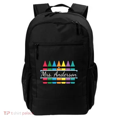 Crayon Customized Teacher Custom Personalize Name Backpack