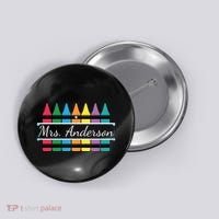 Crayon Customized Teacher Custom Personalize Name Button thumb 0