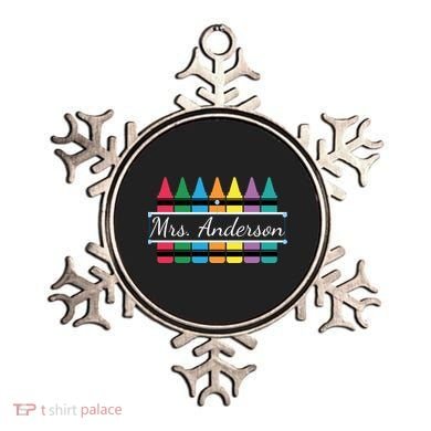 Crayon Customized Teacher Custom Personalize Name Ornament