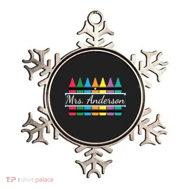 Crayon Customized Teacher Custom Personalize Name Ornament