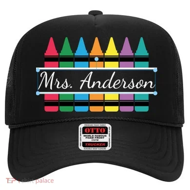 Crayon Customized Teacher Custom Personalize Name Hat