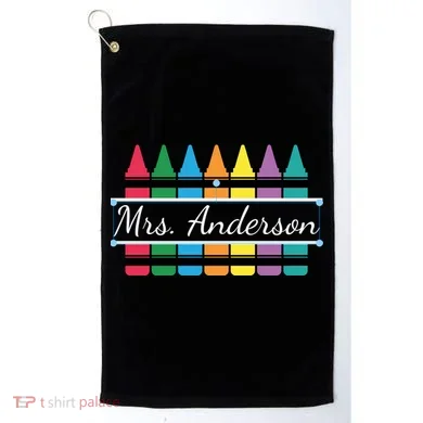 Crayon Customized Teacher Custom Personalize Name Golf Towel