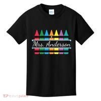 Crayon Customized Teacher Custom Personalize Name Kids T-Shirt thumb 0