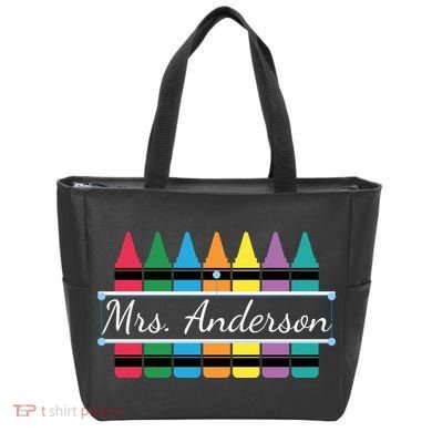 Crayon Customized Teacher Custom Personalize Name Tote Bag