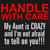 Crazy Aunt - Handle With Care Funny Backpack thumb 2