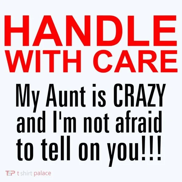 Crazy Aunt - Handle With Care Funny Bucket Hat