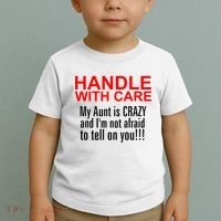 Crazy Aunt - Handle With Care Funny Toddler T-Shirt thumb 2
