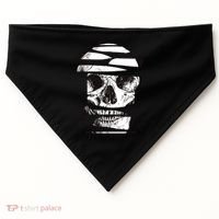 Crazy Broken Skull USA-Made Doggie Bandana thumb 0