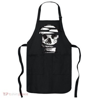Crazy Broken Skull Apron