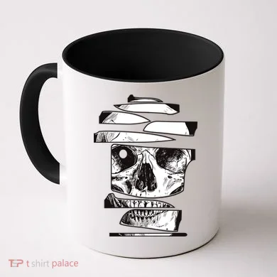 Crazy Broken Skull Coffee Mug