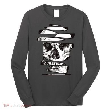 Crazy Broken Skull Long Sleeve Shirt