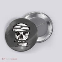 Crazy Broken Skull Button thumb 0