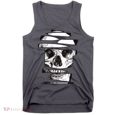 Crazy Broken Skull Tank Top