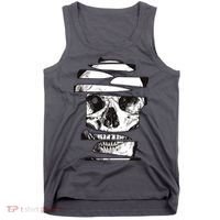 Crazy Broken Skull Tank Top thumb 0