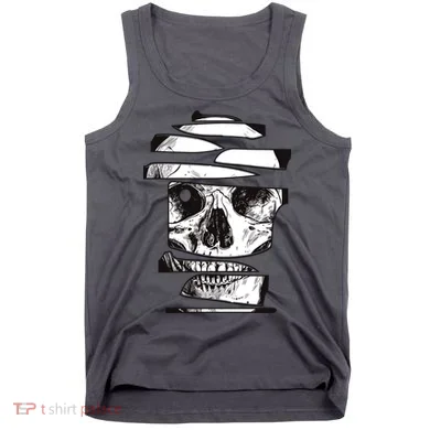 Crazy Broken Skull Tank Top