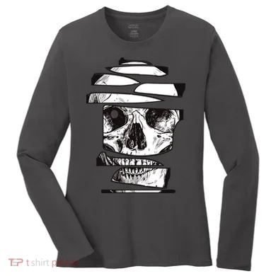Crazy Broken Skull Women's Long Sleeve Shirt