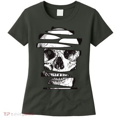 Crazy Broken Skull Women's T-Shirt