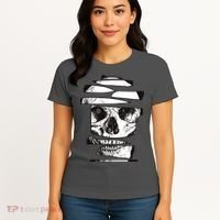 Crazy Broken Skull Women's T-Shirt thumb 4