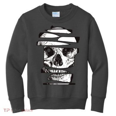 Crazy Broken Skull Kids Sweatshirt