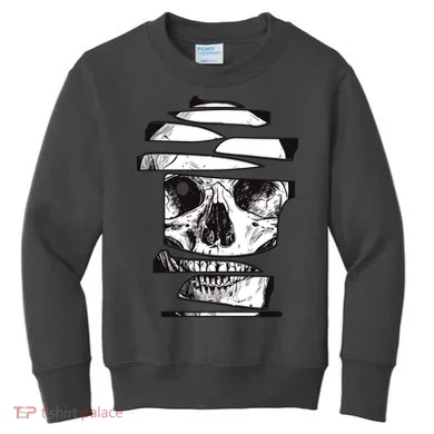 Crazy Broken Skull Kids Sweatshirt