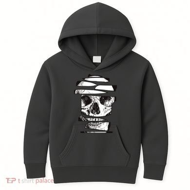Crazy Broken Skull Kids Hoodie