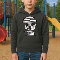 Crazy Broken Skull Kids Hoodie thumb 2
