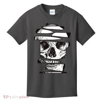 Crazy Broken Skull Kids T-Shirt
