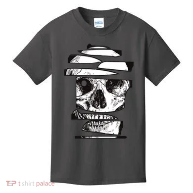Crazy Broken Skull Kids T-Shirt
