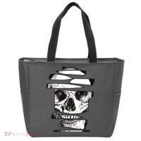Crazy Broken Skull Tote Bag thumb 0
