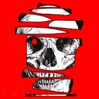 Crazy Broken Skull Santa Hat thumb 1